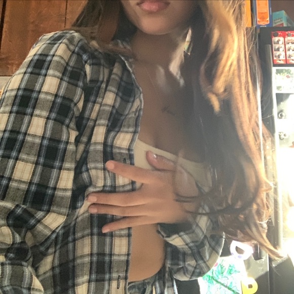 Light Blue Flannel from rue 21 - Picture 2 of 3